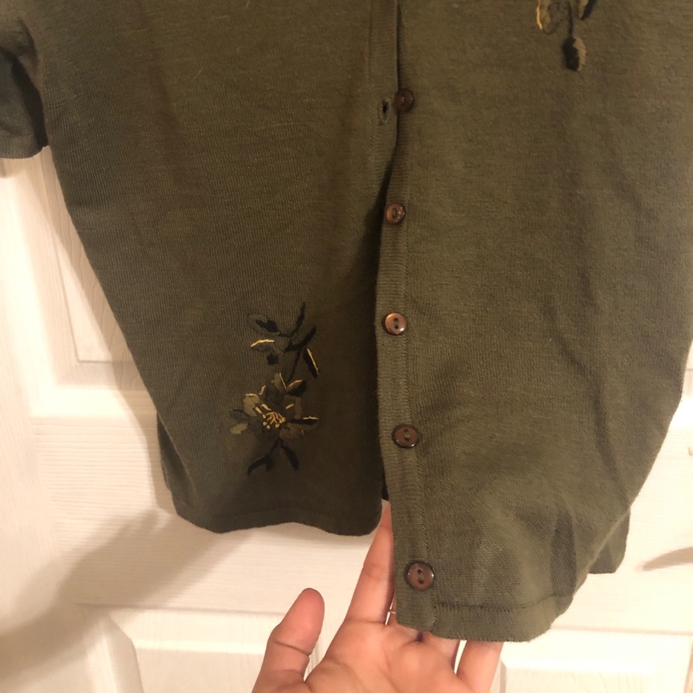 Olive Green vintage top